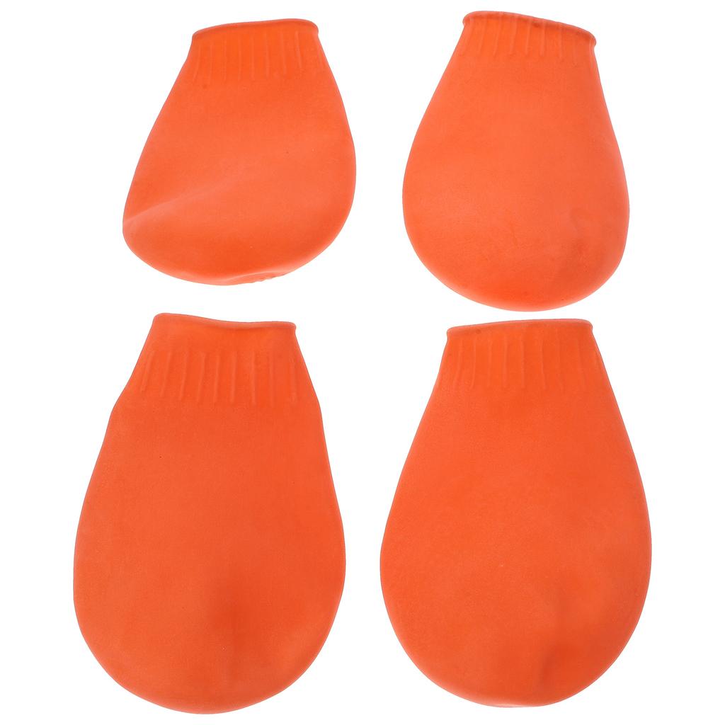 4 Stück Hundeschuhe Wasserdicht Rutschfeste Sohle Schützendes Schuhwerk für Haustiere Outdoor Spazierengehen Laufen Warm Bequem Blau S