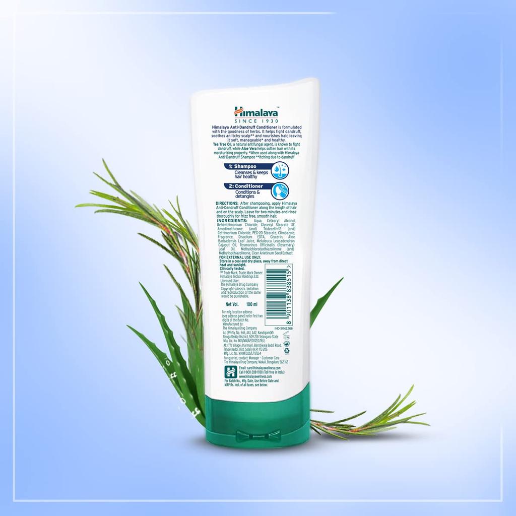 Himalaya Anti Dandruff Conditioner 100ml For Men And Women Fights And Prevents Dandruff Soothes Scalp Softens Hair Nourishes And Adds Shine