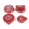 For Subaru WRX 2026 2026 2026 Aluminum Silver/Red Car engine room oil cap Fluid Reservoir Water Tank Cover Car Accessories