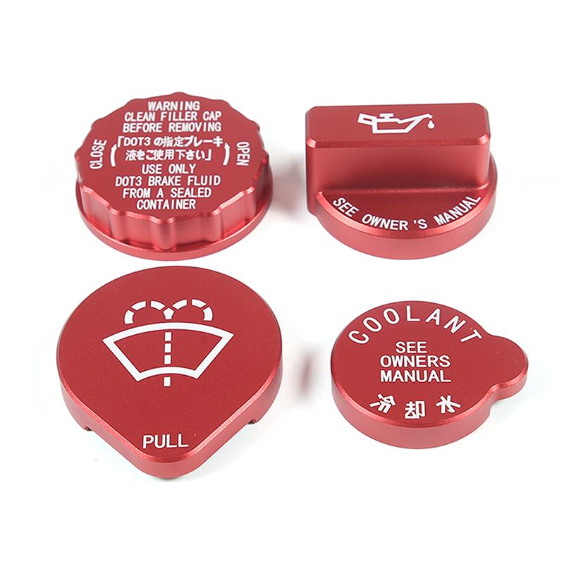 

For Subaru WRX 2026 2026 2026 Aluminum Silver/Red Car engine room oil cap Fluid Reservoir Water Tank Cover Car Accessories красный