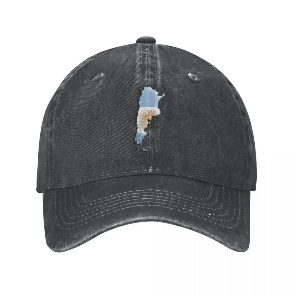 Argentina Flag Sun Men Women Baseball Caps Distressed Denim Washed Caps Hat Vintage Outdoor Activities Adjustable Snapback Cap
