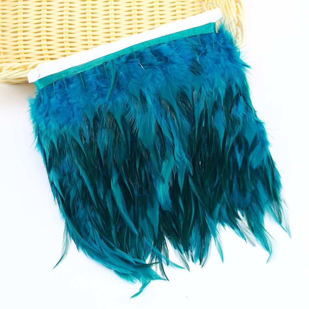 Feather1/5/10 Meter Rooster Chicken Feather Trims 4-6 Inch Natural Feathers for DIY Crafts Costume Clothing Hat Mask Making