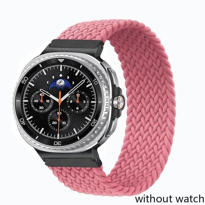 Elastic Braided Solo Strap for Samsung Galaxy Watch 8/8 Classic 40mm 44mm 46mm Nylon Band for Galaxy Watch Ultra(2025) 47mm Brac