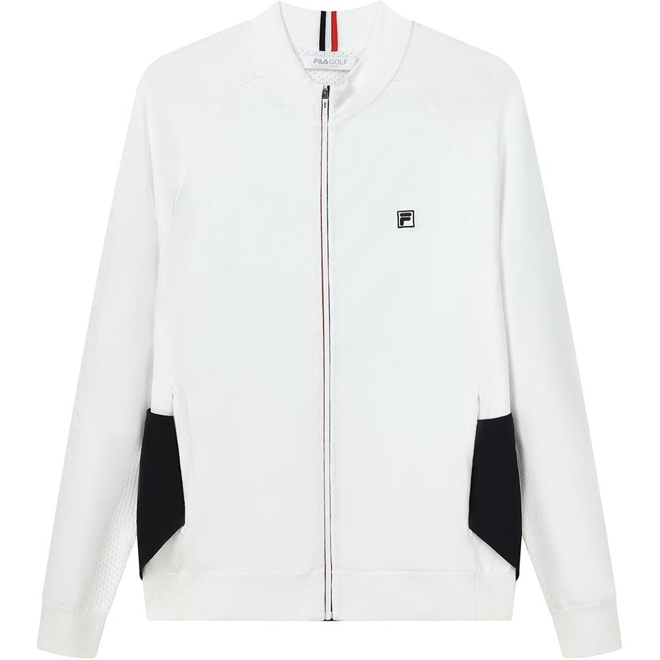 Fila Fitted Long Sleeve Jacket With Stand Collar And Zipper Design Men Jackets Jade-White A11M215407F-WT
