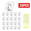 Self Adhesive Cable Fixing Hook, Wall Hooks for Hanging String Light,  Home Office Clear Cable Hooks Organizer, Sticky Hooks