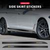 2x Car Door Side Skirt Sill Stripe Carbon Decals Accessories For Spark Captiva Cruze Malibu Equinox Trax Camaro Blazer