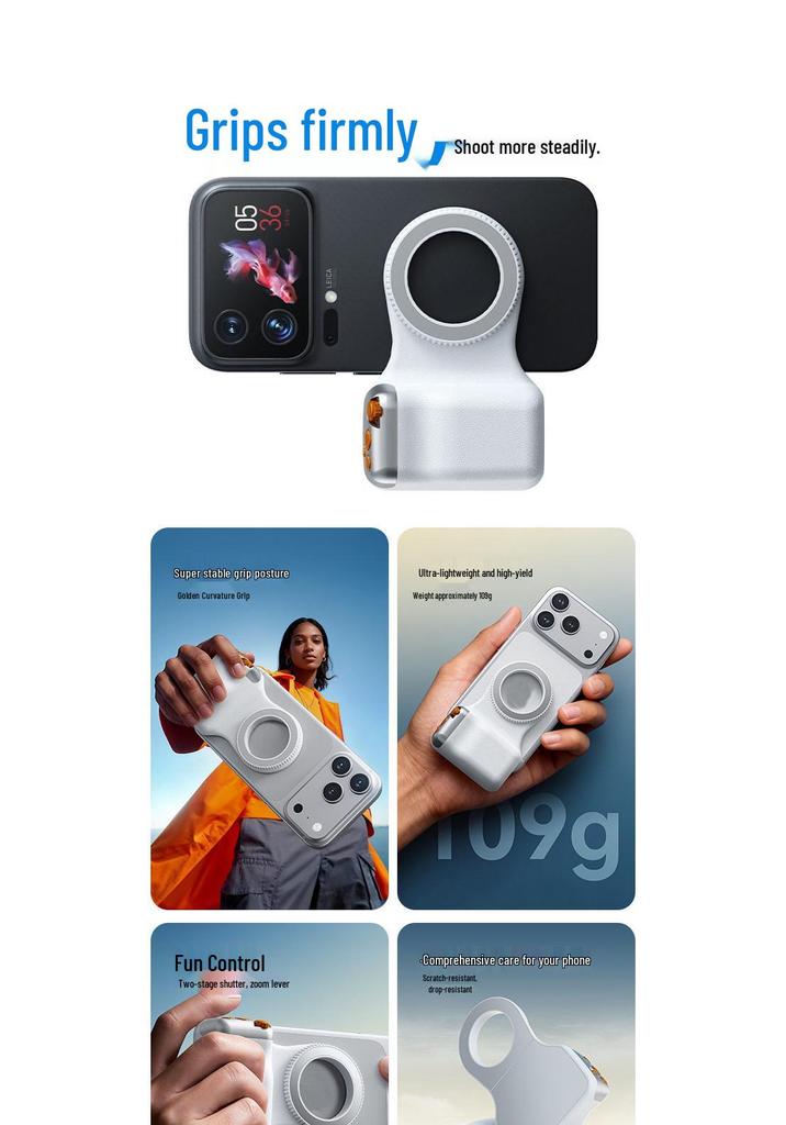 Popular Magnetic Selfie Stick with Bluetooth Remote Control and Anti-Shake Stabilizer