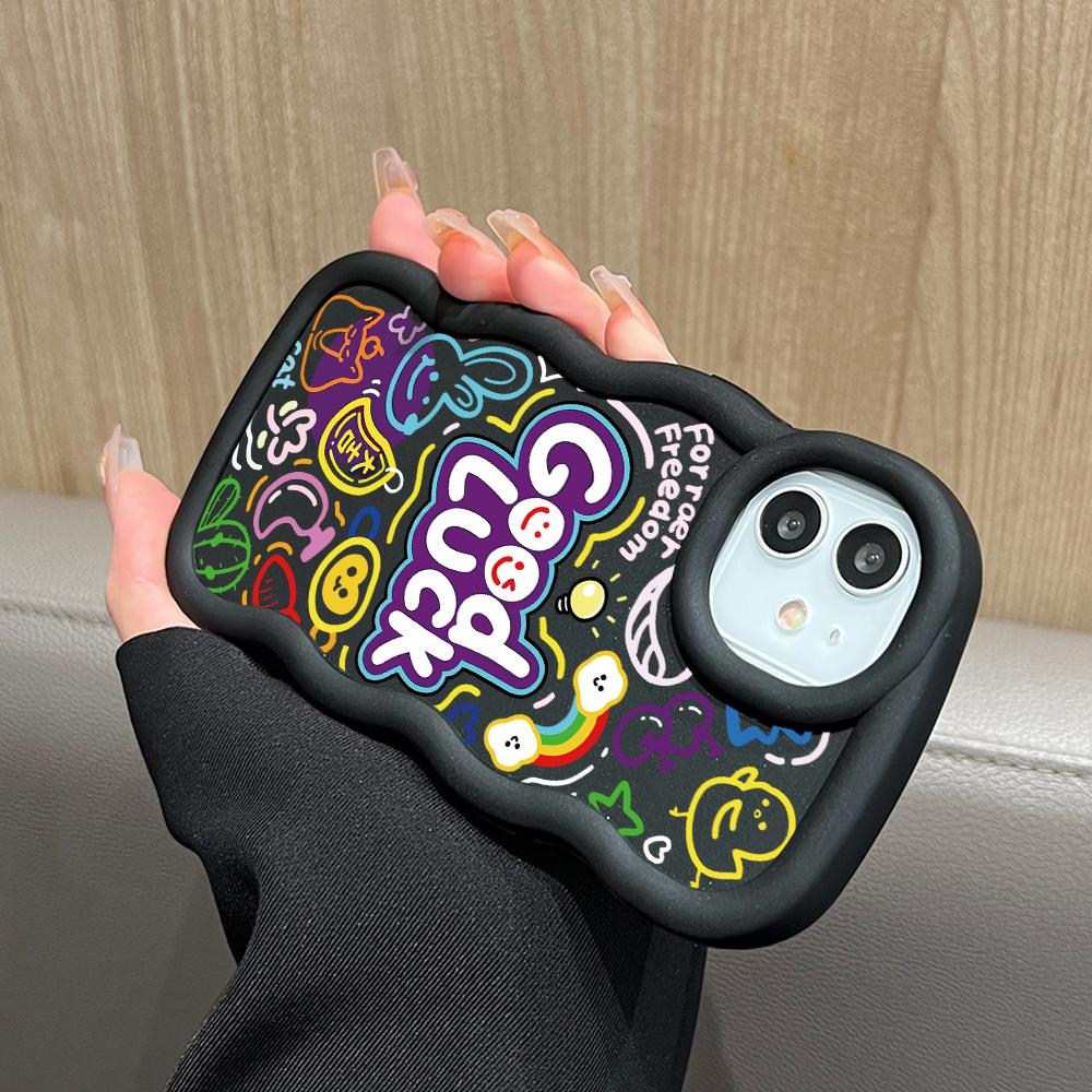 Malovaný vzor Big Wave Edge Měkký silikonový materiál Macaron Pouzdro na telefon Ochranné gumové pouzdro odolné proti nárazům pro OnePlus Vivo Motorola Moto