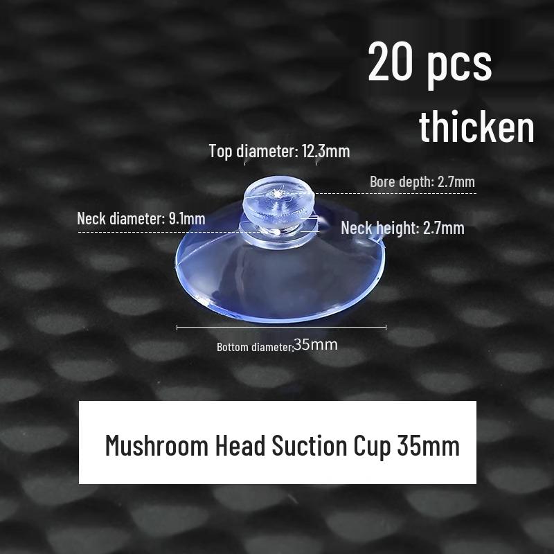 Transparenter Saugnapfhaken für Glas, Fliesen und Auto-Werbung