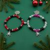 2Pcs Spider web Halloween Bat Handmade Bead Bracelets BFF Bracelets Couple Bracelets Gift for Family