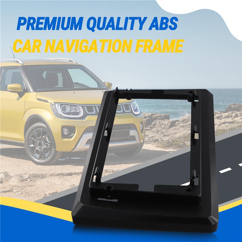 A16P-10.1 Inch Car Radio Facia Panel For Suzuki Ignis 2003-2008 Fascia Dash Kit tall Console Panel Plate Adapter Bezel чёрный