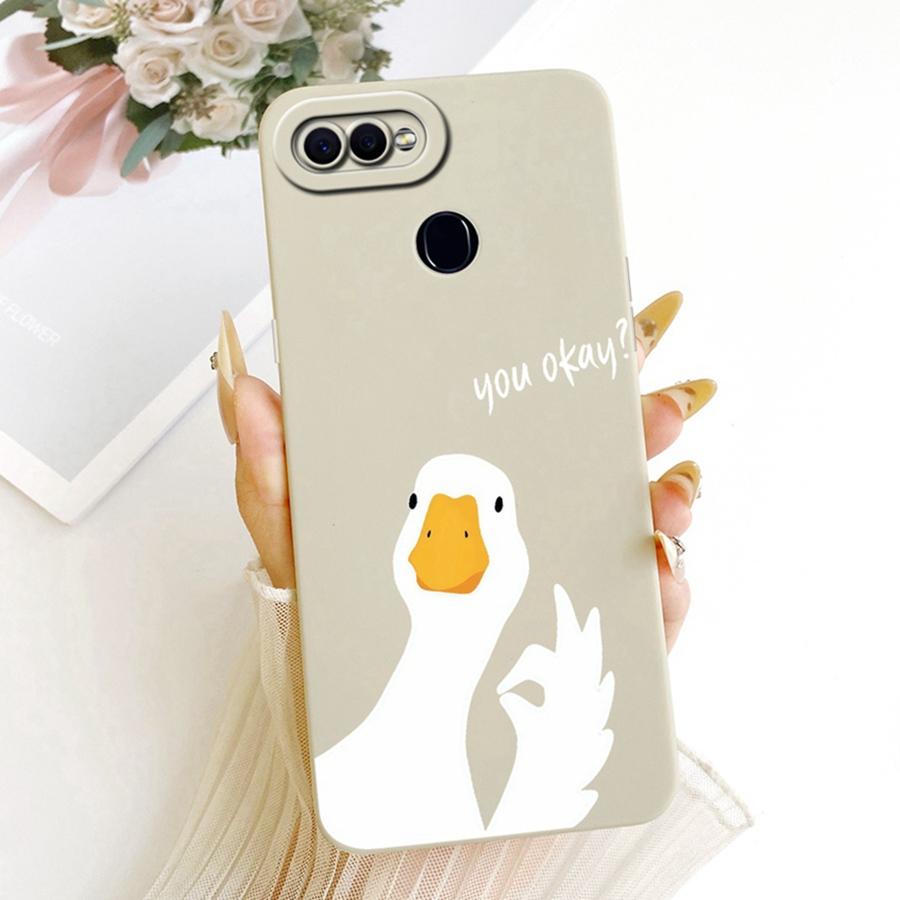 For OPPO F9 F 9 Pro Case Cute Rabbit Painted Soft Back Cover for OPPOF9 F 9 Cases CPH1823 CPH1881 Silicone Bumper Shell