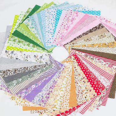 7 ks Látka Potlačená látka Prešívaná látka Kvetinová Bavlna Patchwork Na Remeselné šitie Ručné práce DIY Ručne vyrábané Odevné doplnky