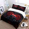 Black Cats with Gothic Hearts Bedding Duvet Cover Set  (1*Duvet Cover 2*Pillowcases, without duvet insert)