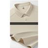 Young Middle Aged Mens Summer Seamless Splicing Ice Cool Breathable Short Sleeve Business Casual Wrinkle Resistant Polo Shirts