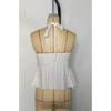 Womens V Neck Wrap Tank Top With Eyelet Embroidery Spaghetti Strap Casual Peplum Sleeveless Blouse
