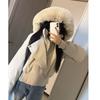 Cotton-padded women's short winter small man hooded waist thin cotton-padded jacket jacket