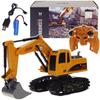 Excavator Vehicle Construction Machine Remote Controlled Driving Remote Control Rc 1:24