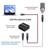 1m 2m 3m Mic Link Converter Cable Multifunction USB To XLR Adapter  Microphone Amplifier
