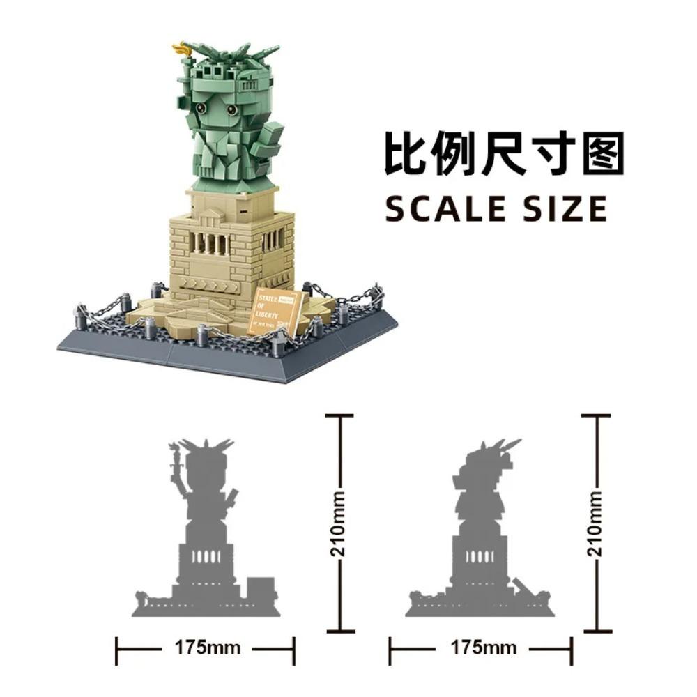 

WANGE City Architecture Sydney Opera Santorini Building Blocks Chamartin Stadium Mosque Assembled Model Collection Toys For Gift No Box