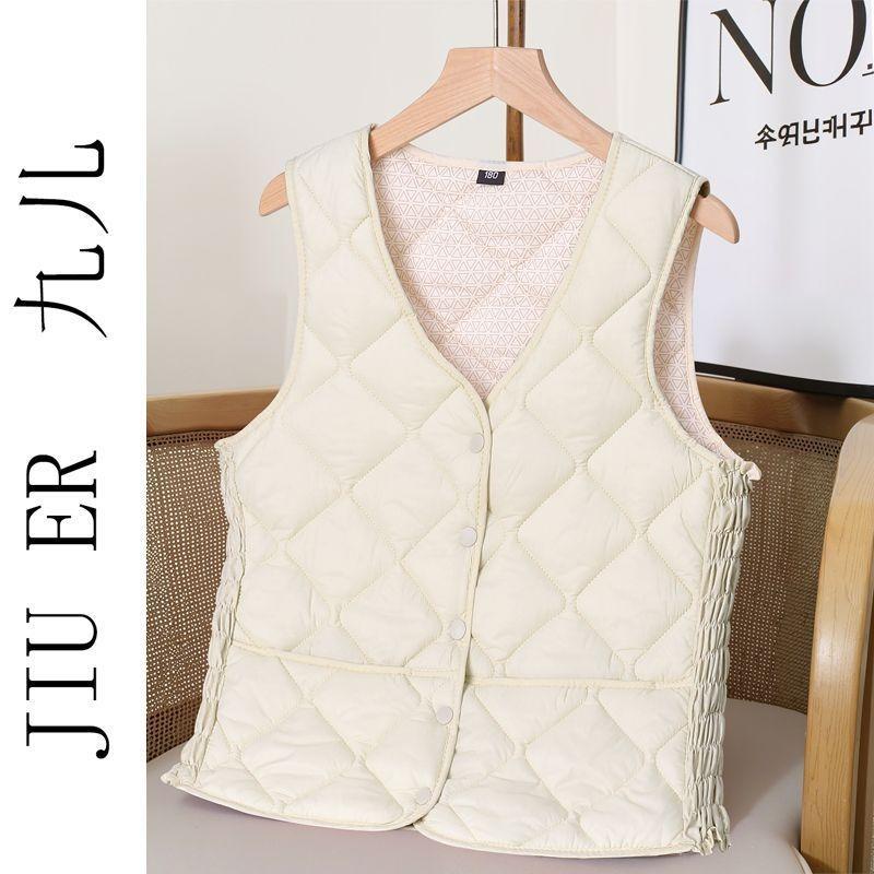 Autumn and winter new cotton vest inner wear women's light and slim short cold and warm inner tank vest
