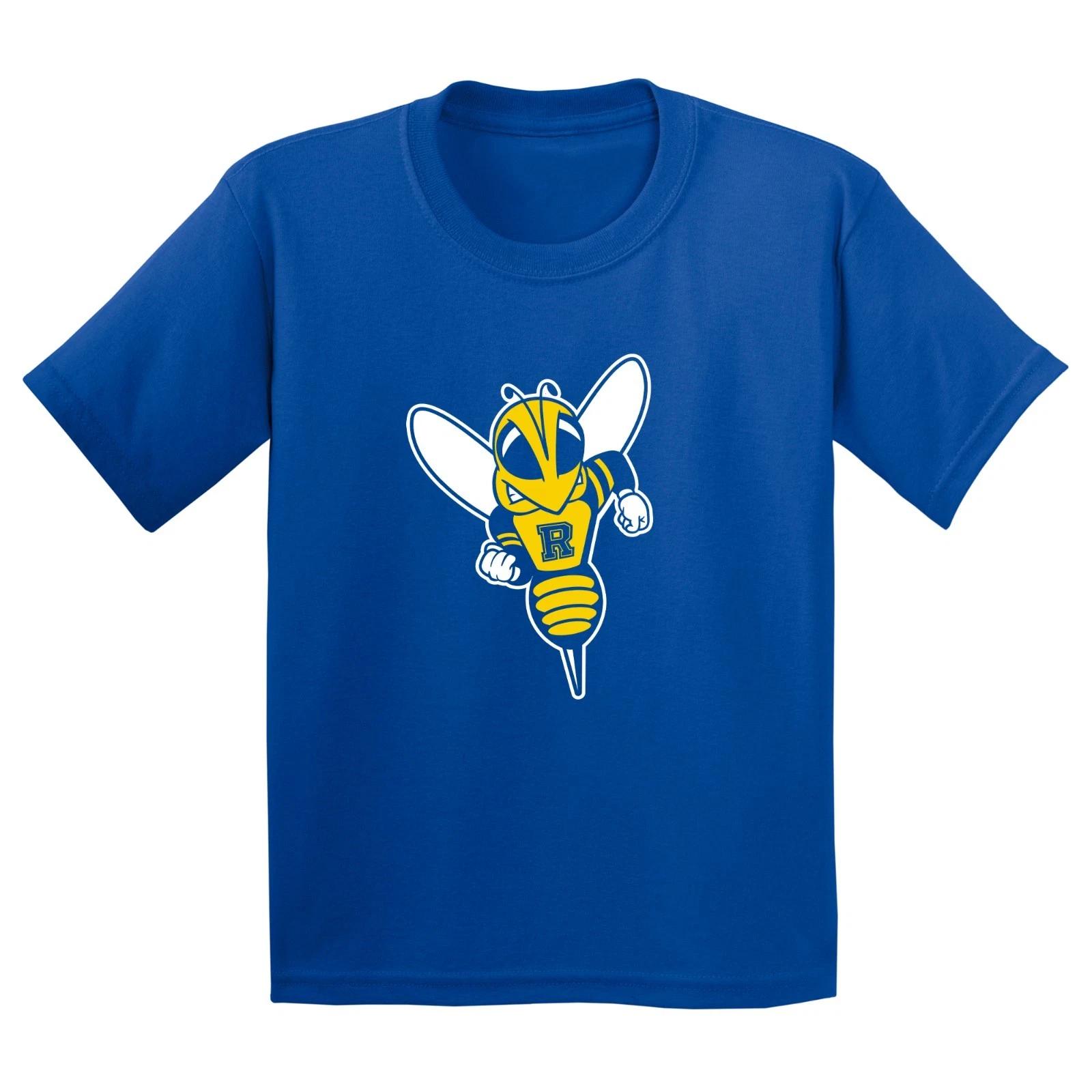 University of Rochester Yellowjackets Primary Logo - College Youth T-Shirt Royal S