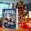 Christmas Panda Advent Calendar Cute Panda 2D Acrylic Pendant 24 Days Cute Panda Ornaments Car Pendant Christmas Party Gift