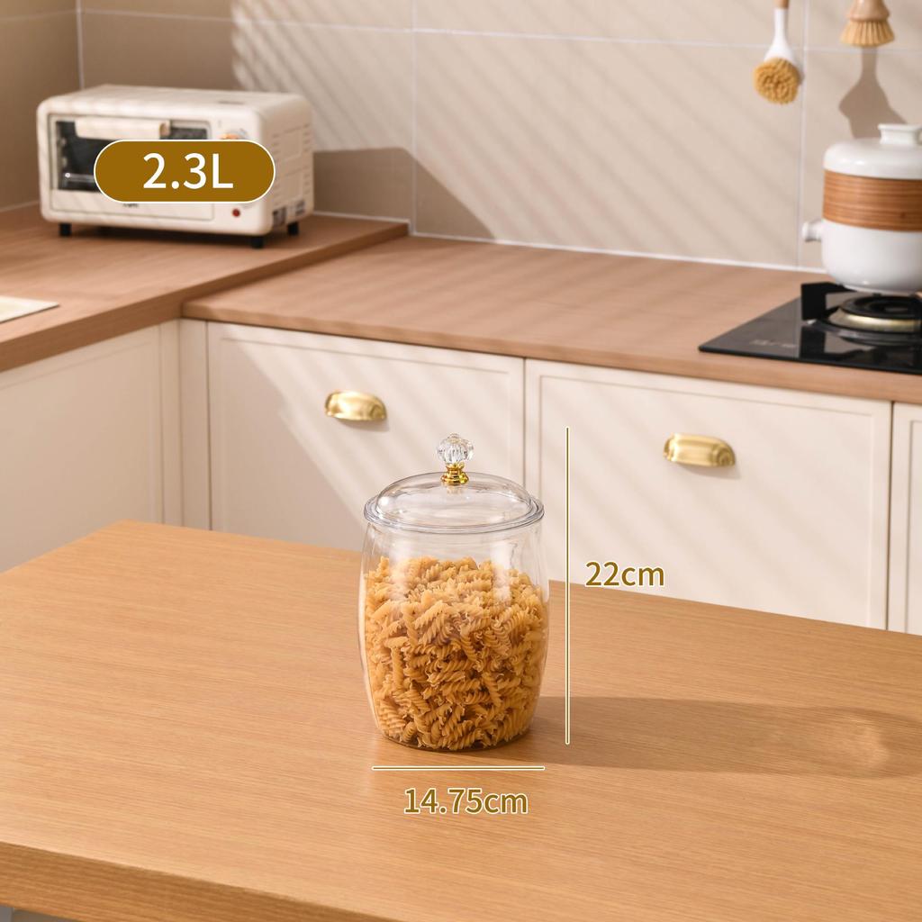 Multi-Grain Waist Drum Jar: Large, Multi-Functional Storage for Grains & Nuts with Lid