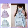 Cute Cartoon Kids Backpack With Pencil Case Nylon Material Lightweight And Comfortable
