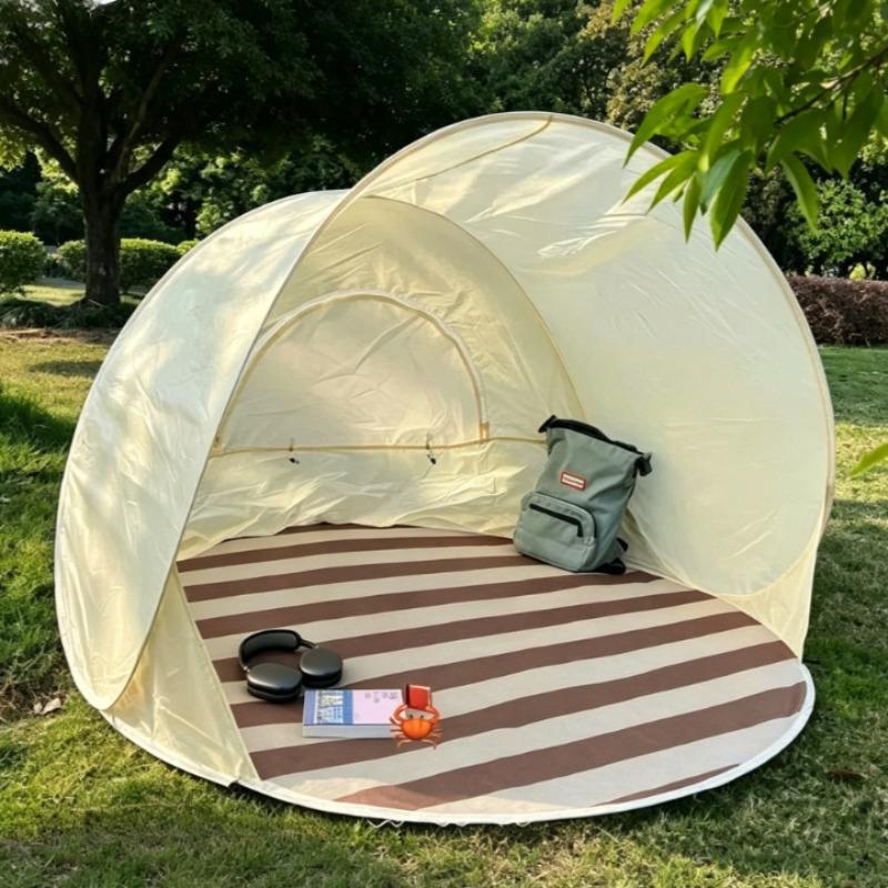Portable Waterproof Beach Tent Foldable Sun Shelter Windproof One-touch Camping Tent Travel Outdoor Picnic Camping Supplies