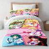 Sailor Moon Bedding Set Anime Duvet Cover Polyester Soft Comforter Cover Twin Full Queen King