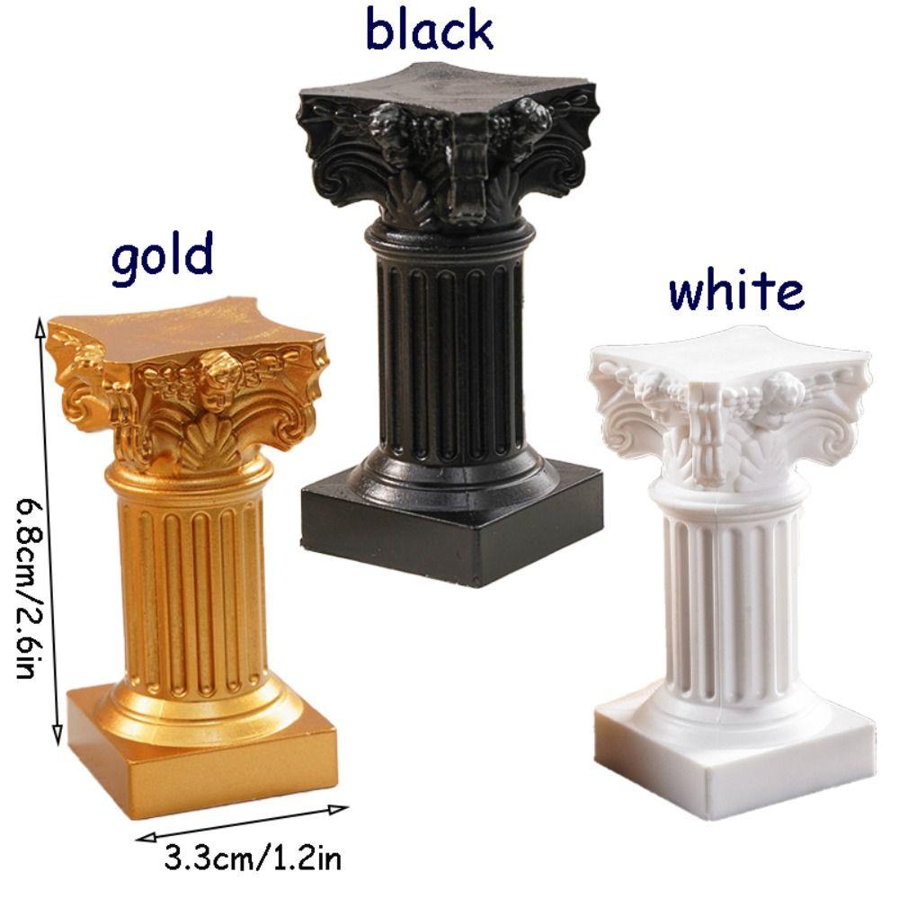 Home Decor Classical Architecture Miniature Roman Column Handicraft Photography Props Candlestick