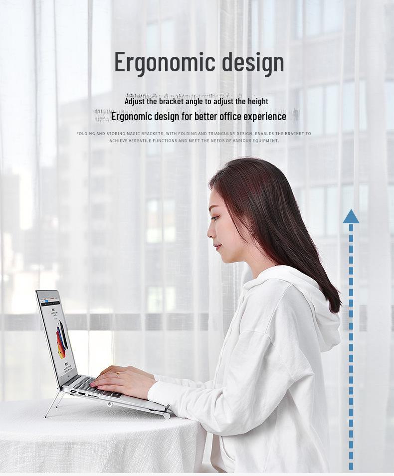 Aluminum Alloy Folding Laptop & Tablet Cooling Stand