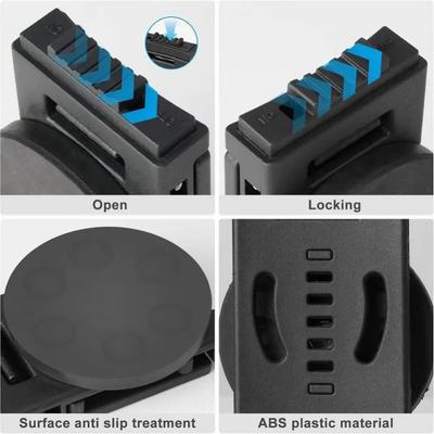 High Quality Non-Slip Tool Holster Belt Clip Metal Adjustable Magnetic Tool Holder Detachable Quick Access Belt Buckle
