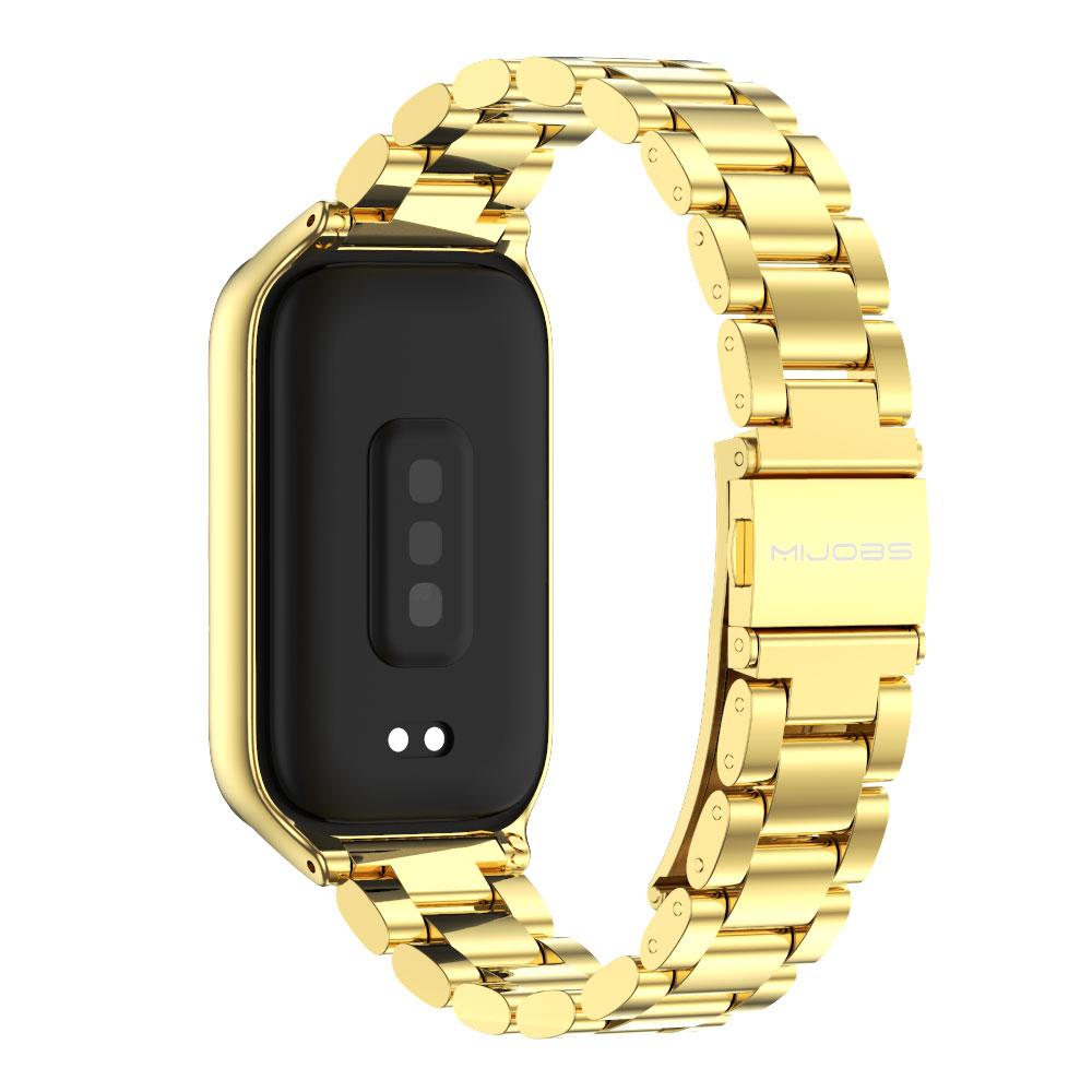 For Xiaomi Smart Band 9 Active Strap Smart Bracelet Mi Band 9 Active Strap Metal Stainless Steel Replacement Wrist Watchband 7