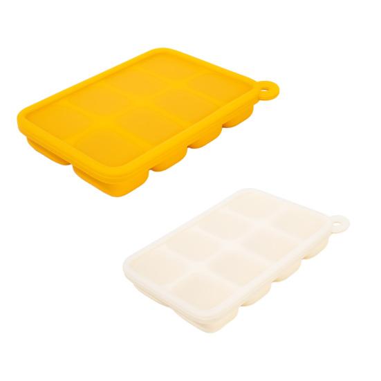 Silicone Ice Cube Tray with Lid 8 Cavities Easy Release Summer Refrigerator Cocktail Whiskey Ice Maker Press Mold Kitchen Supplies