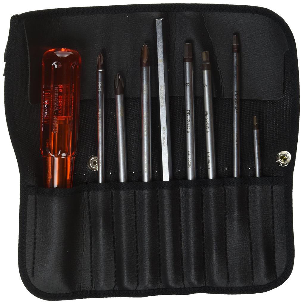 PB SWISS TOOLS PB Schraubendrehersatz mit Wechselklingen 8-teilig 227