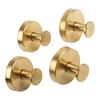Convenient 4-Pack Stainless Steel Hooks Suction Cup Hooks