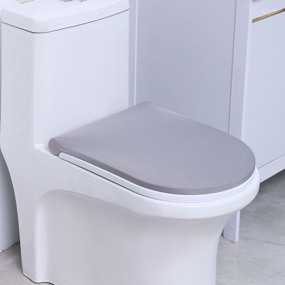 Dustproof Toilet Lid Cover Washable Stretch Toilet Seat Cover Toilet Dust Cover
