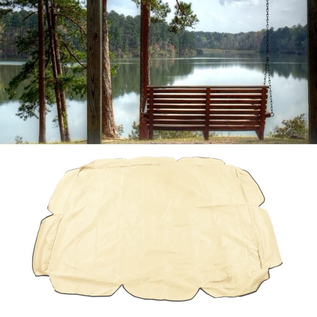 Swing Canopy 210D Silver Coated Oxford Waterproof UV Proof for Outdoor Patio Yard Chair 142x120x18cm