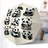1pc Panda Activities Auto Open/close, All-Season Portable Folding Umbrella for Women & Men, Travel, Everyday, Formal Events -06157