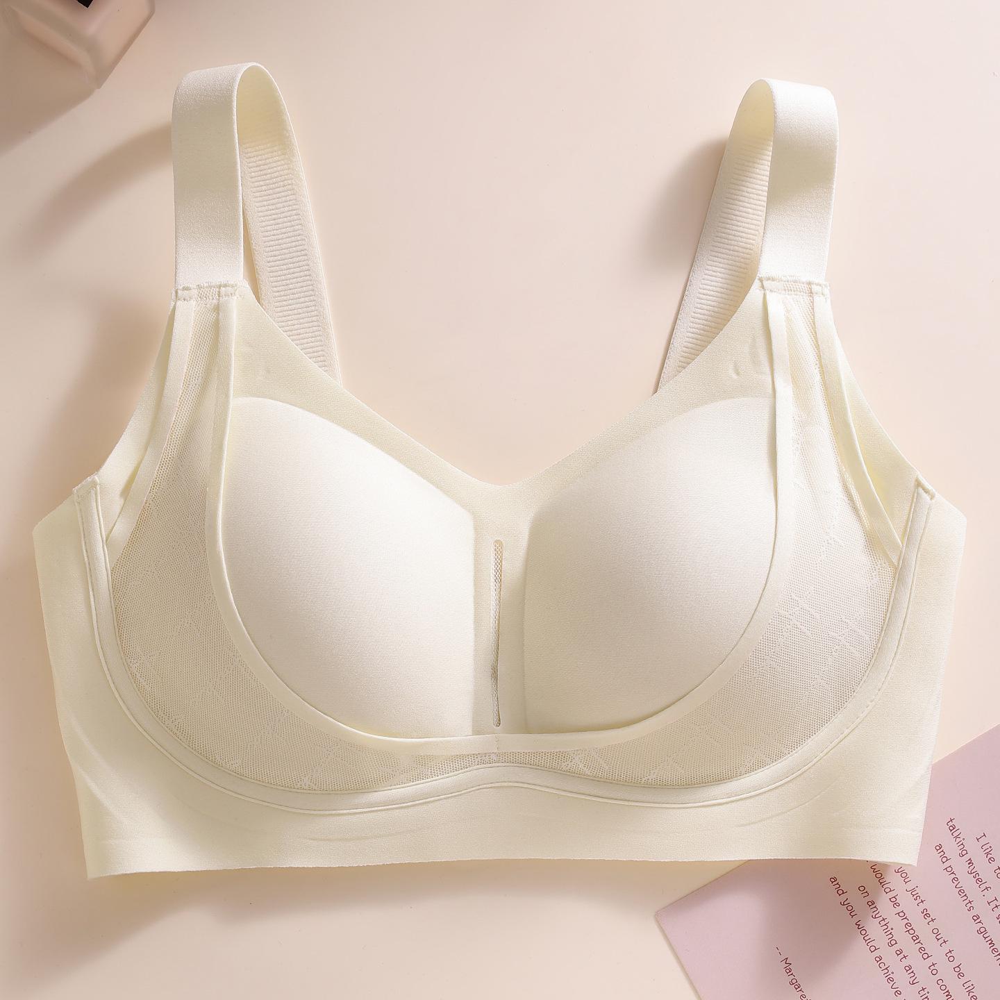 

Формирующее нижнее белье больших размеров: Бесшовный бюстгальтер с защитой от провисания и сбором бокового жира для более гладкого силуэта L (36/80) шампанского