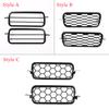 2pcs Stainless Steel Car Front Fog Light Cover Honeycomb Grille Grill Trim For LADA NIVA Auto External