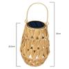 Luce Solare da Giardino in Rattan Intrecciato a Mano per Paesaggistica Esterna