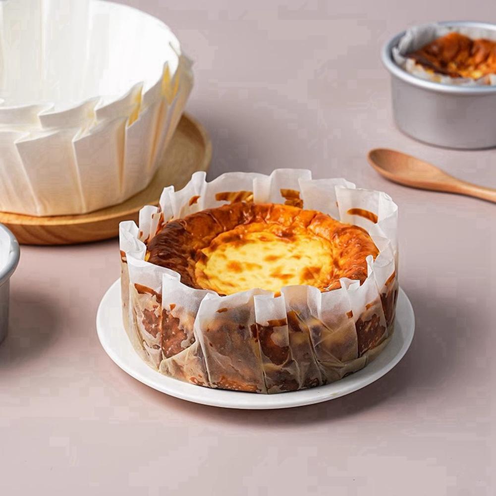 50 kusů Vložky do dortových forem Nepřilnavý & Olejivzdorný & Vodotěsný Pečicí papír