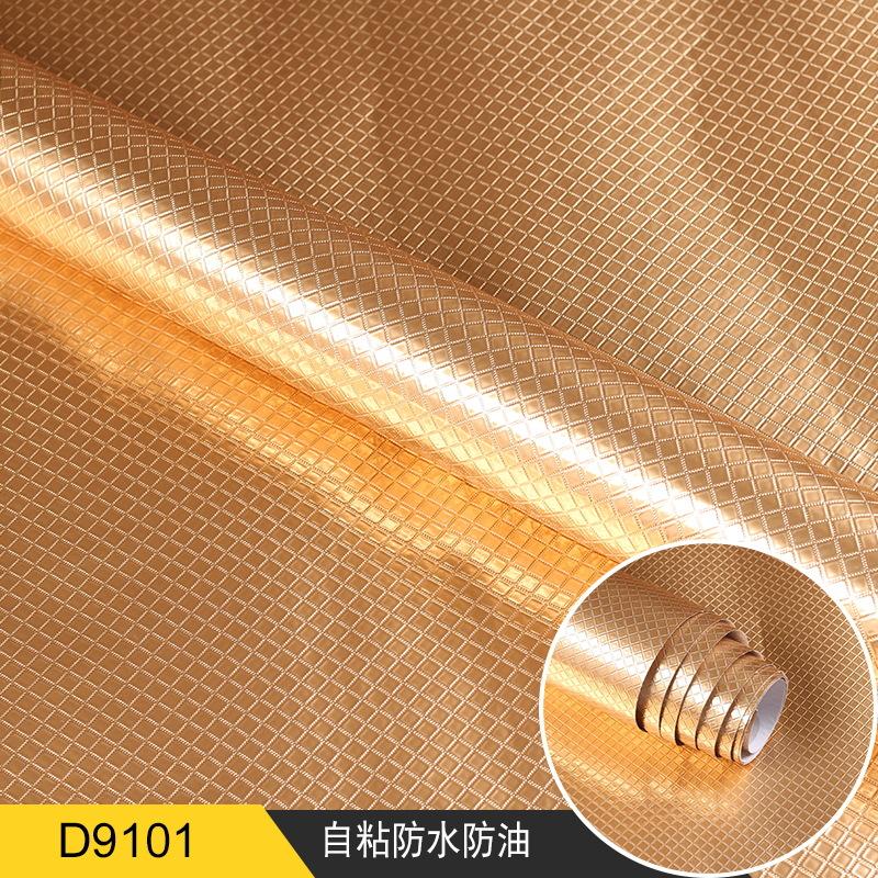 Kitchen Oil-proof Waterproof Stickers Anti-fouling High-temperature Aluminum Foil Self-adhesive Wallpaper Stove Cabinet Stickers