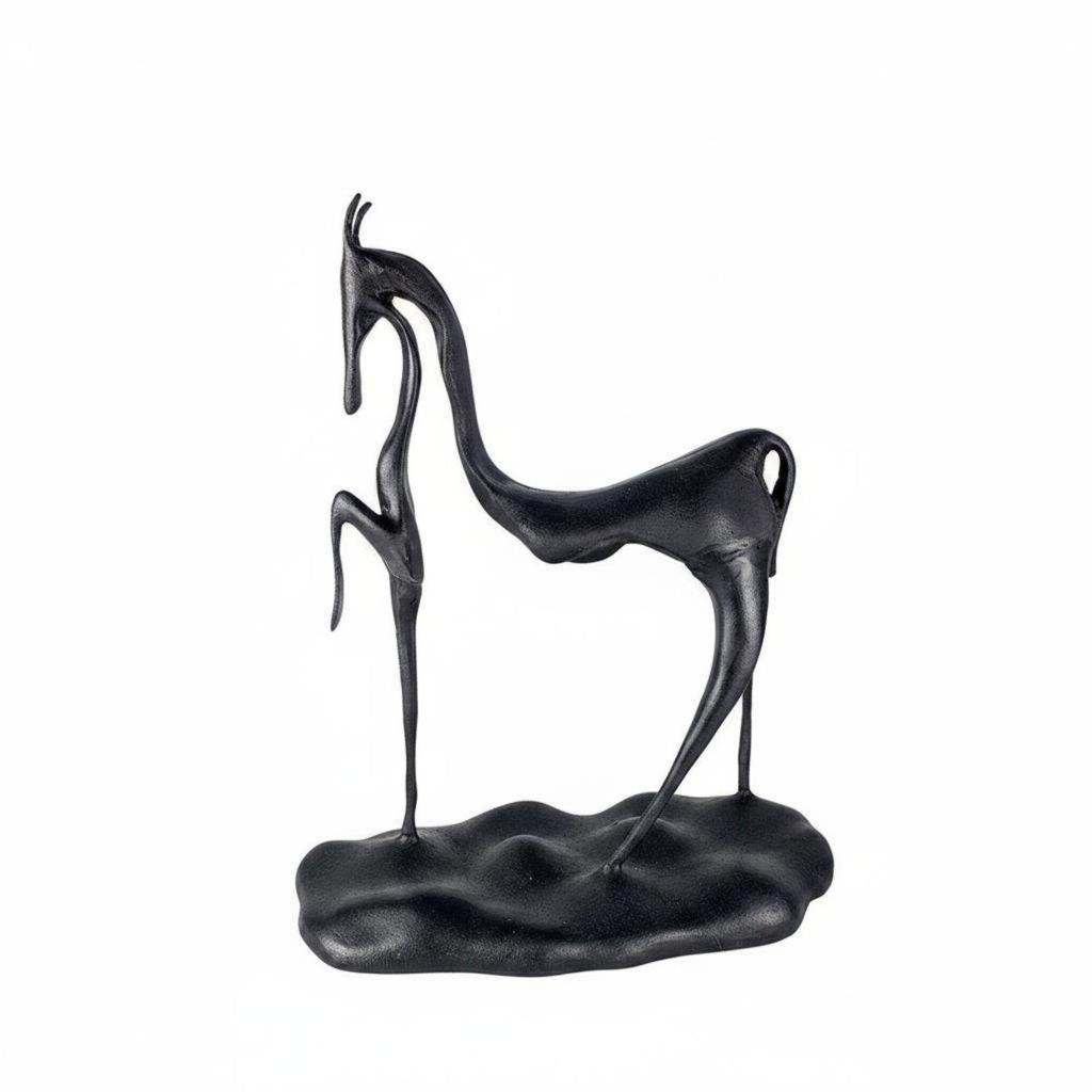 Abstract Horse Sculpture Modern Figurine Minimalist Design Table