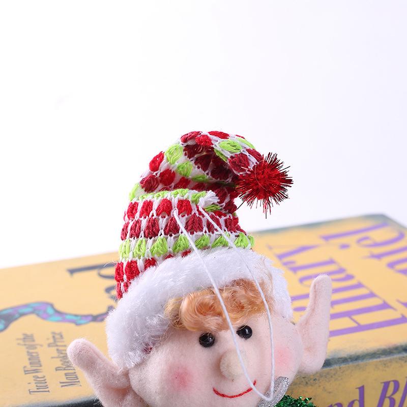 New 2/1Pc Red Green Christmas Decoration Plush Leg Elf Doll Ornaments Boys Girls Elves Toy Doll New Year Navidad Home Decoration