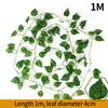 1/2M Artificial Rattan Strips Plant Simulated Leaves Indoor and Outdoor Decoration Plant Home Wall Hanging Decoration