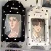 3 Inch Kpop Leather Card Holder Keychain Kpop Photocard Holder Idol Photo Card Protective Sleeves Display Pendant Cards Cover